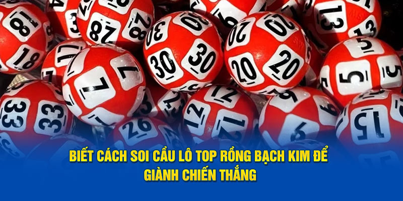 Biết cách soi cầu lô top Rồng Bạch Kim để giành chiến thắng